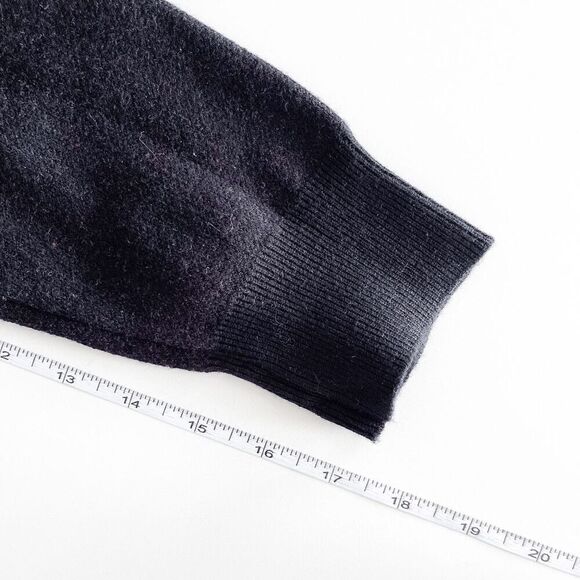 NWT Paul Jones Mens Geometric V-Neck Button Front Cardigan Sweater Black Medium - Picture 7 of 8